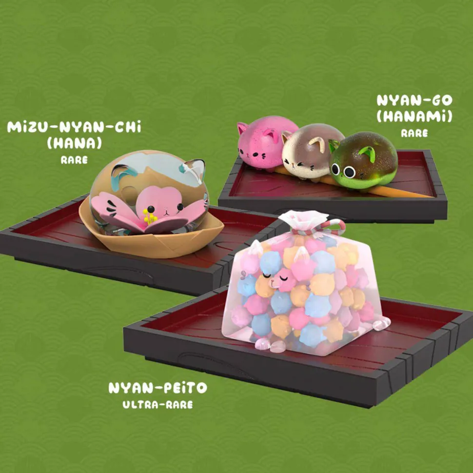 Nyammy Treats - Nyan Kashi Blind Box Vinyl Figure (Single Unit)