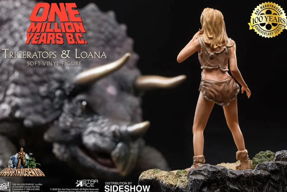 One Million Years B.C. - Triceratops & Loana Vinyl Figure Set (Set of 2)