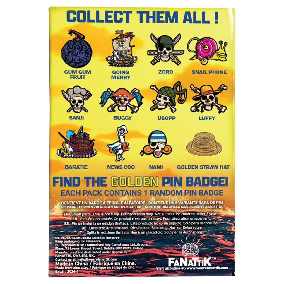 One Piece (2023) - Mystery Enamel Pin Badge Blind Box (Single Unit)