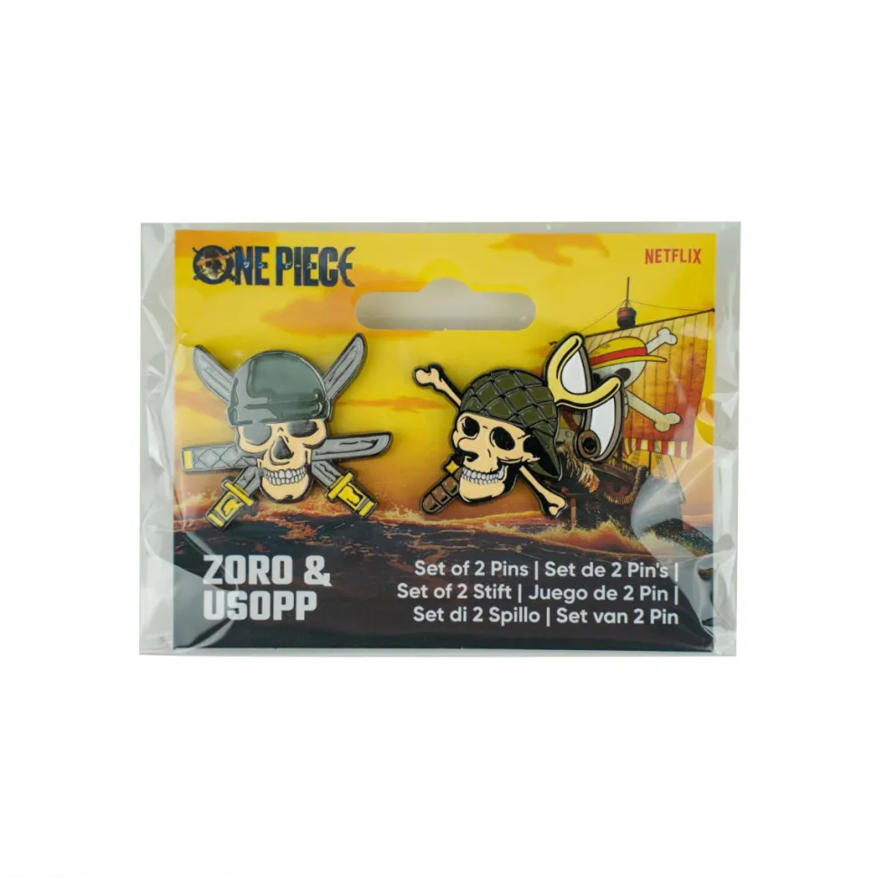 One Piece (2023) - Roronoa Zoro & Usopp Enamel Pin 2-Pack
