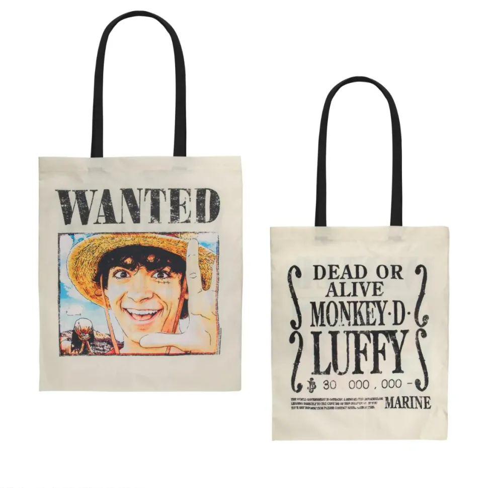 One Piece (2023) - Wanted Poster Monkey D. Luffy 16" Tote Bag