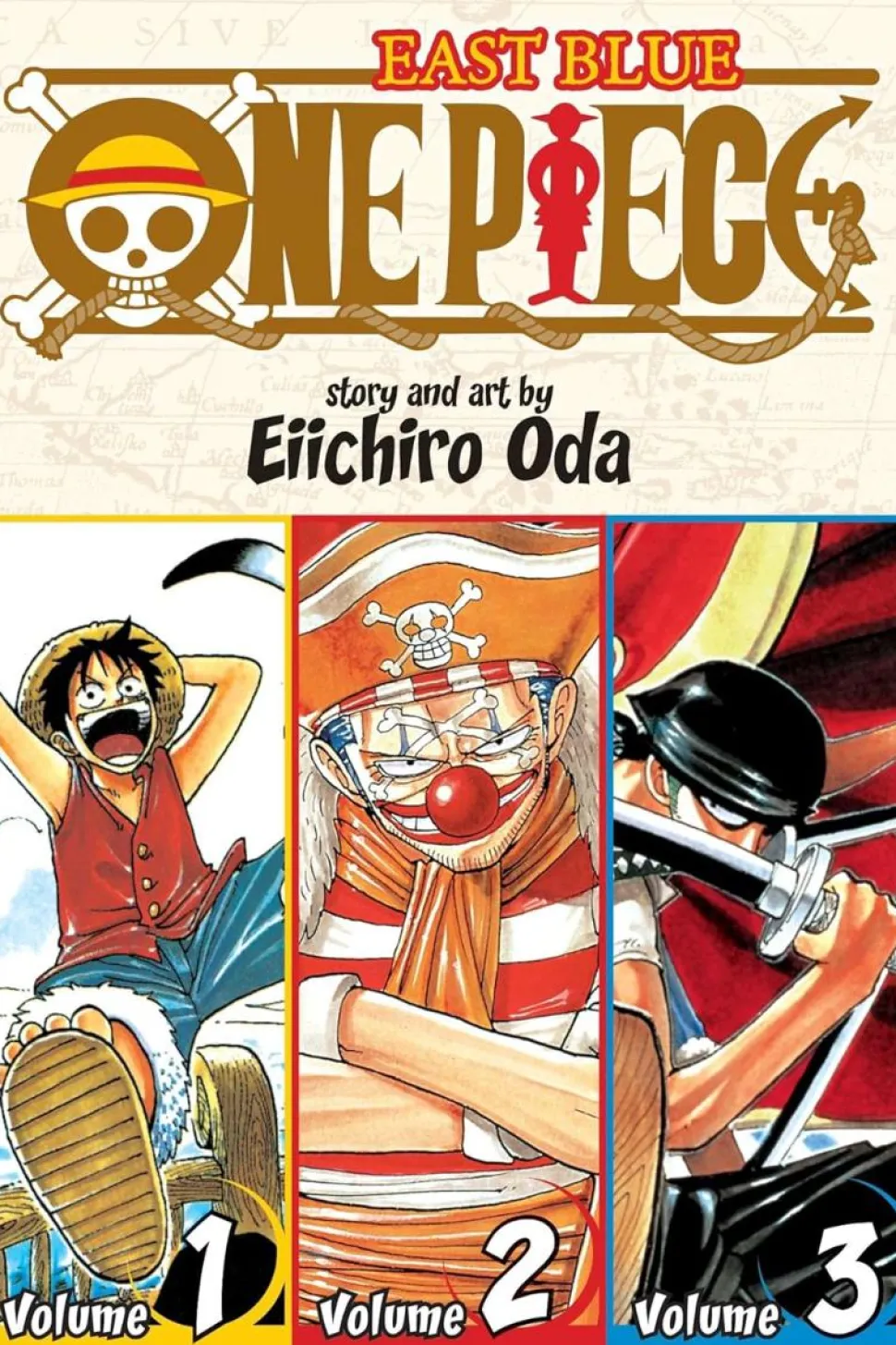 One Piece - 3-in-1 Omnibus Edition Volume 01 Manga Paperback Book