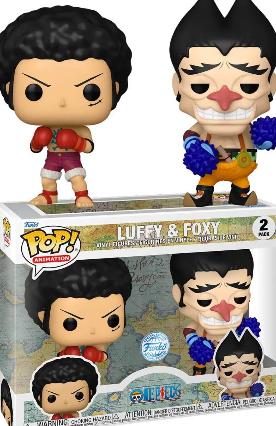 One Piece - Luffy & Foxy Pop! Vinyl Figure 2-Pack