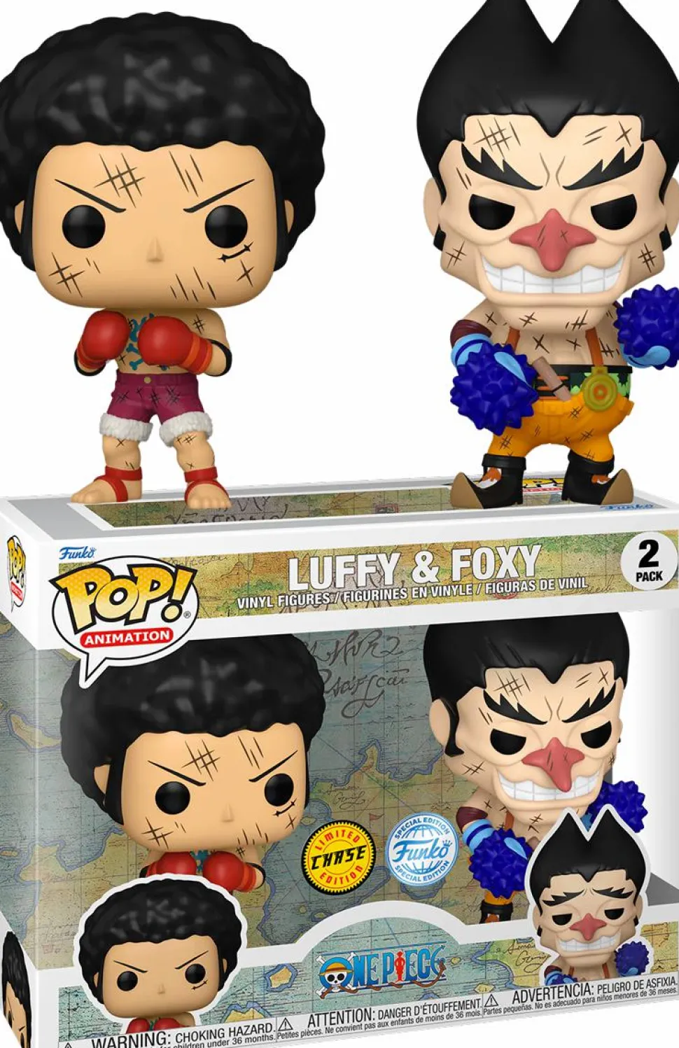 One Piece - Luffy & Foxy Pop! Vinyl Figure 2-Pack