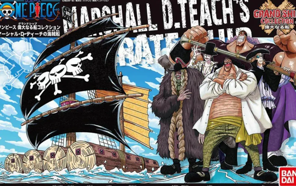 One Piece - Marshall D. Teach's Ship Grand Ship Collection Scaled Replica Model Kit