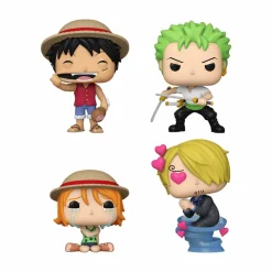 One Piece - Monkey D. Luffy, Roronoa Zoro, Nami & Sanji Pop! Vinyl Figure 4-Pack