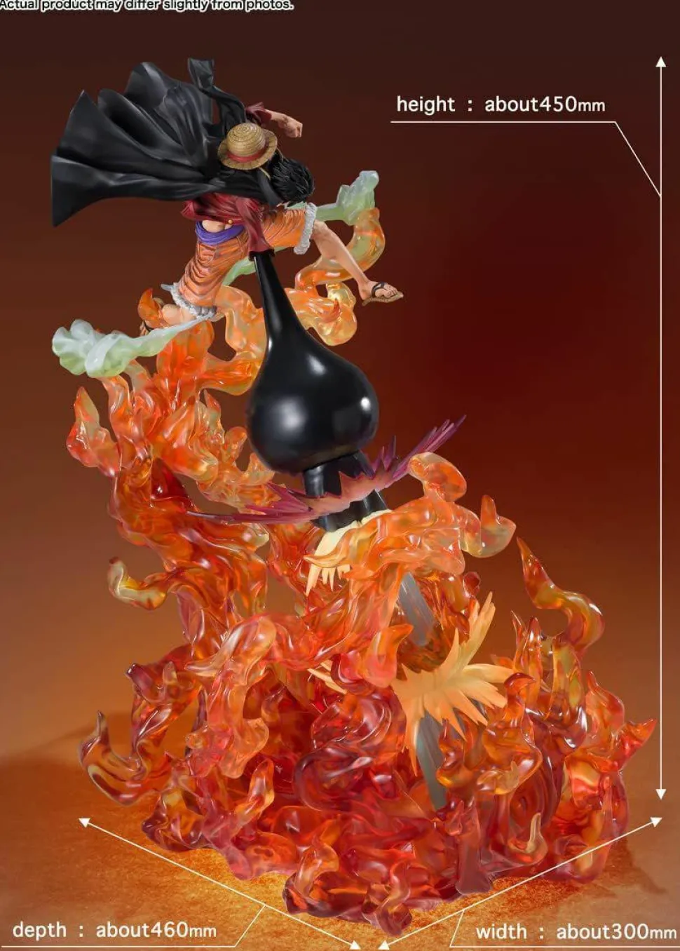 One Piece - Monkey D. Luffy (Red Roc) Extra Battle Spectacle FiguartsZERO 17" Statue