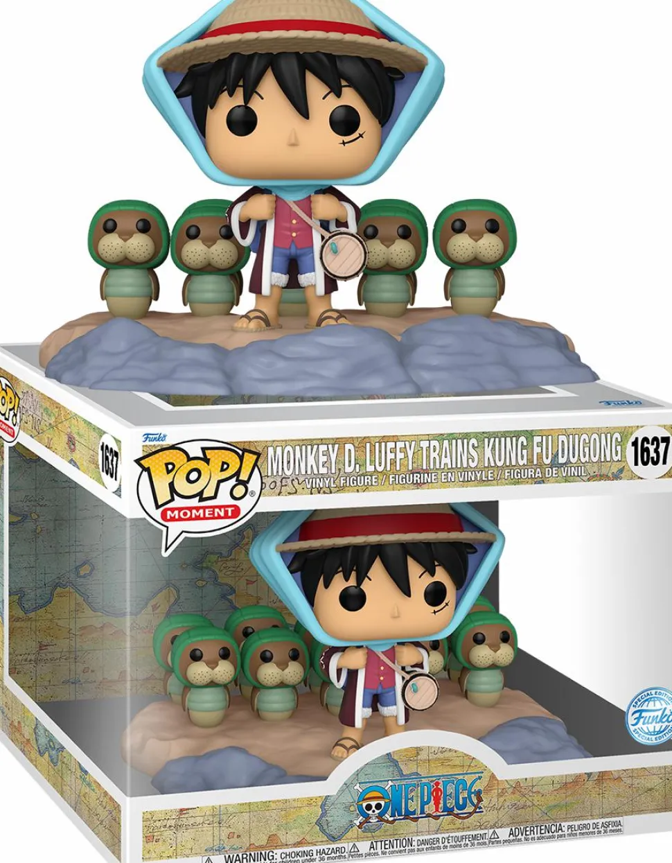 One Piece - Monkey D. Luffy Trains Kung Fu Dugong Pop! Moment Vinyl Figure