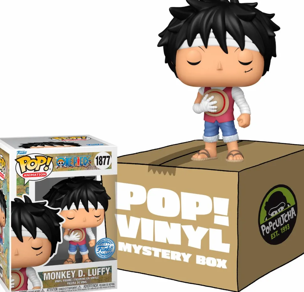 One Piece - Monkey D. Luffy (Marineford Memorial) Mystery Box (Includes Luffy & 3 Exclusive Pop! Vinyl Figures)