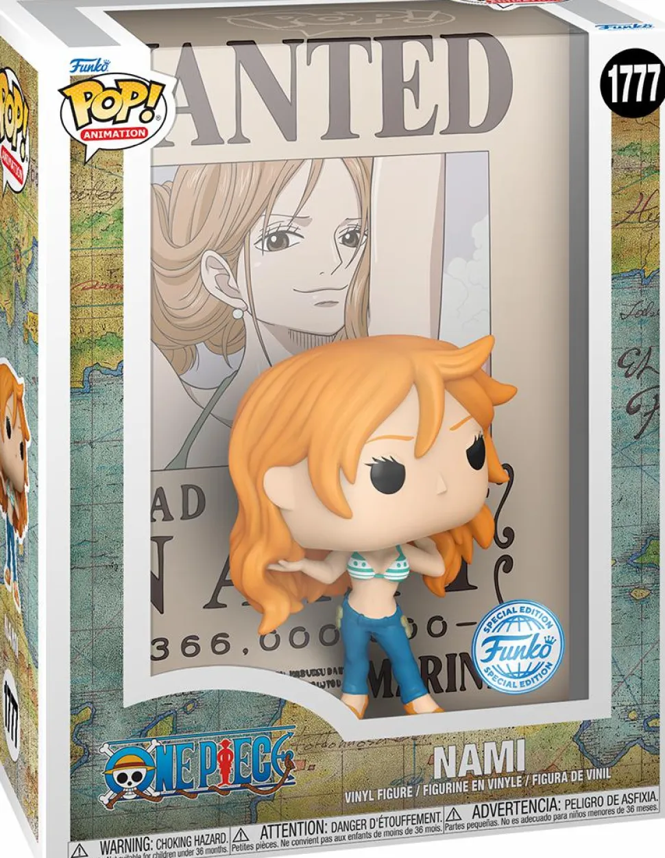 One Piece - Nami Wanted Poster Pop! Cover Vinyl Figure
