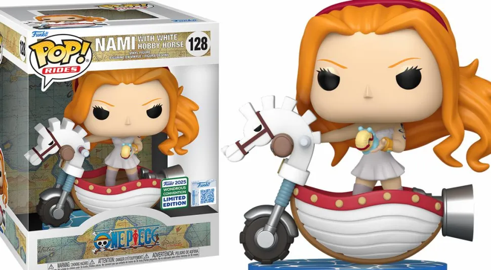 One Piece - Nami with White Hobby Horse Pop! Rides Vinyl Figure (2025 Wondrous Convention Exclusive) (Popcultcha Exclusive)