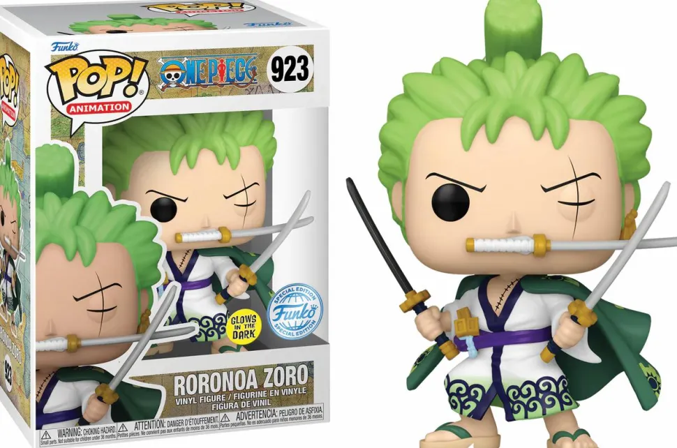 One Piece - Roronoa Zoro with Swords Glow-in-the-Dark Pop! Vinyl Figure