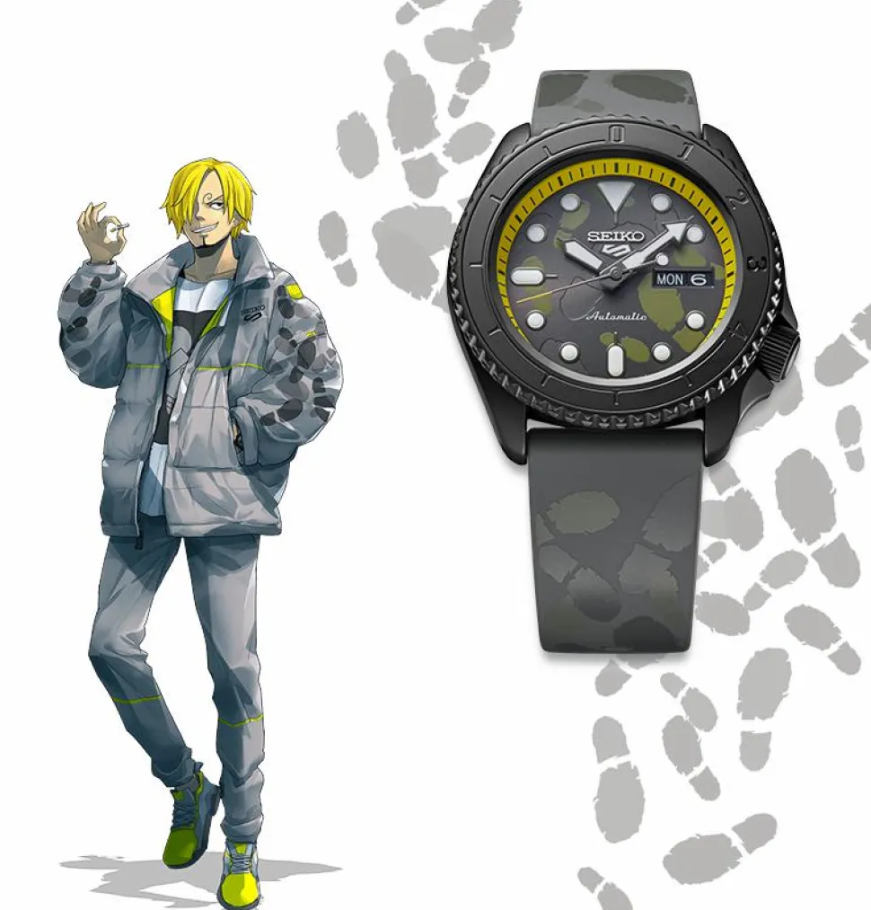 One Piece - Sanji Limited Edition Seiko 5 Sports Automatic Watch (One Size)