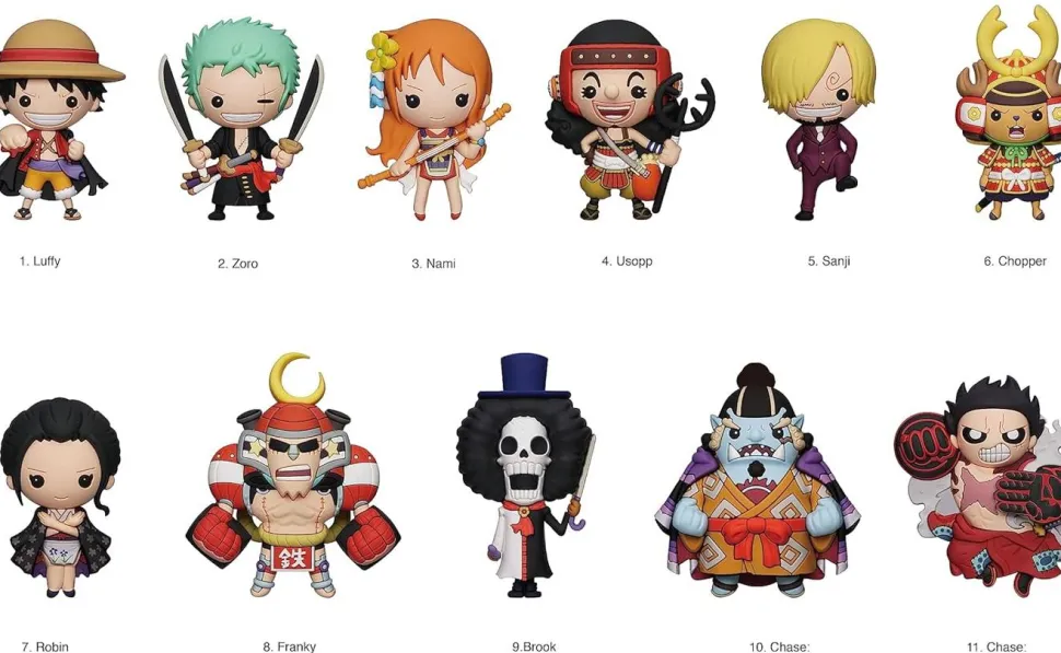 One Piece - Series 2 3D Figural Foam Bag Clip Blind Bag (Display of 24)