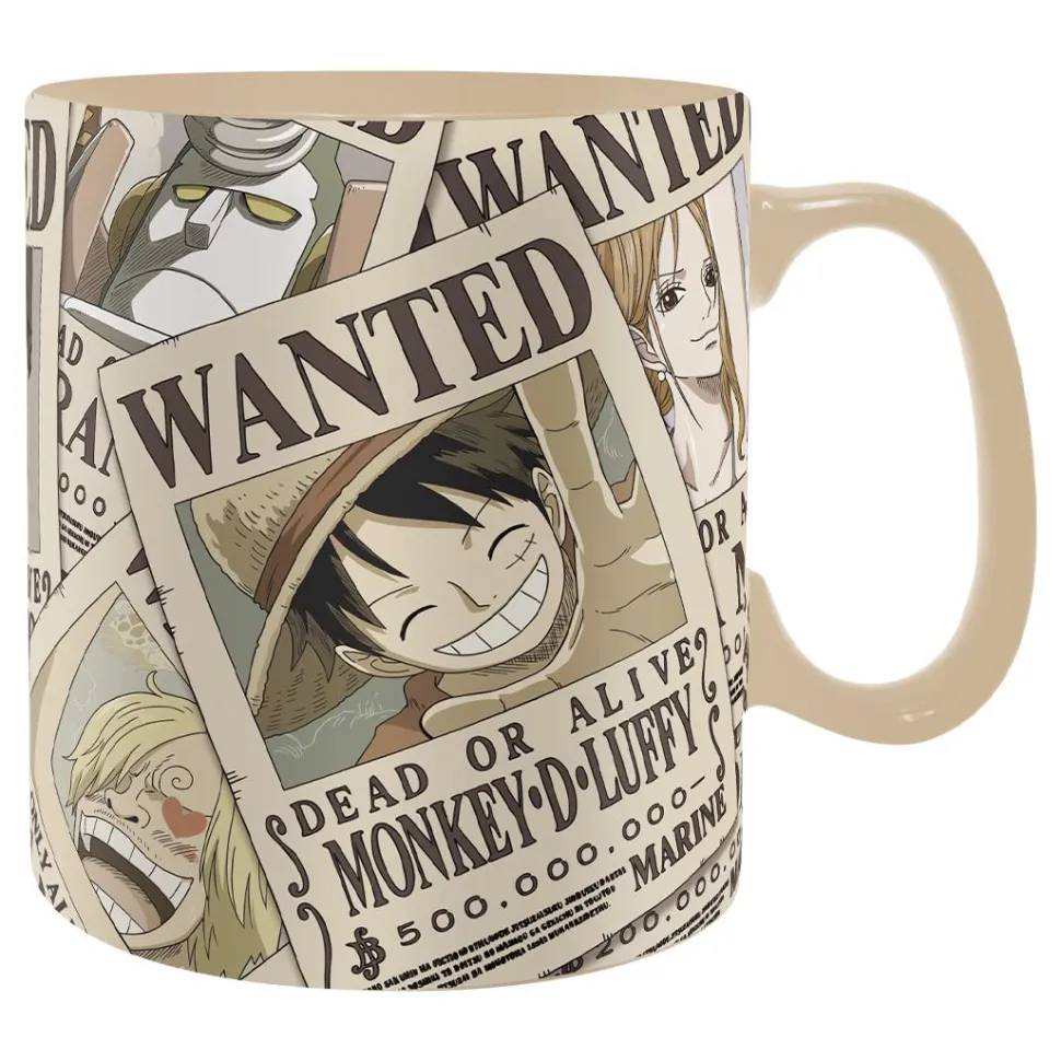 One Piece - Wanted Poster Heat-Change Mug & Coaster Set