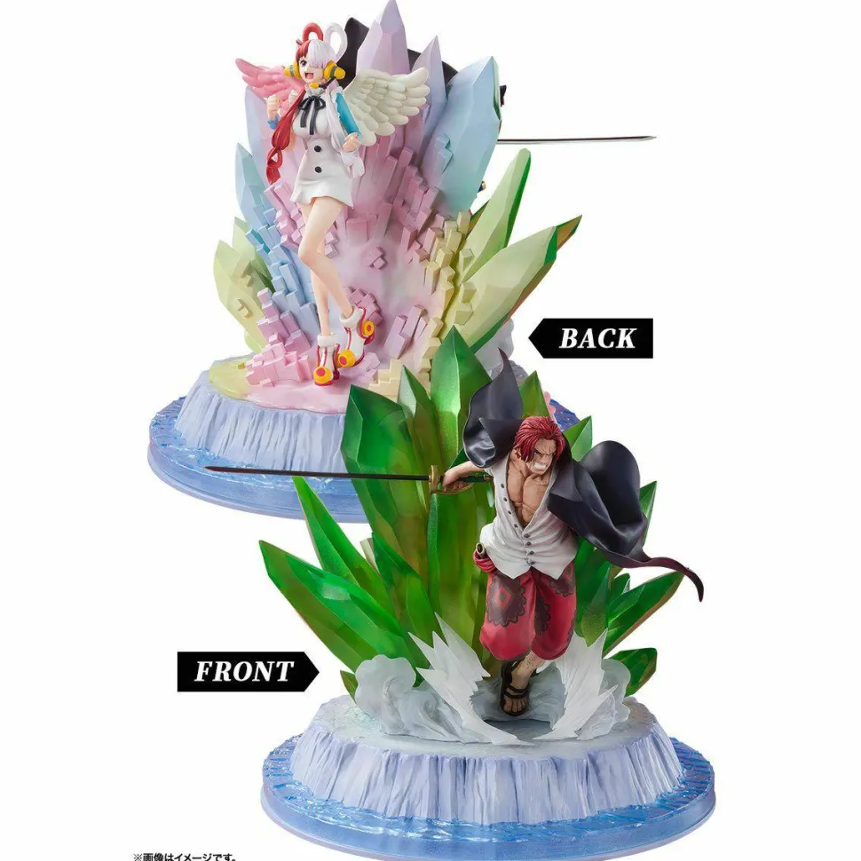 One Piece Film: Red - Shanks and Uta FiguartsZERO Extra Battle 9" Statue