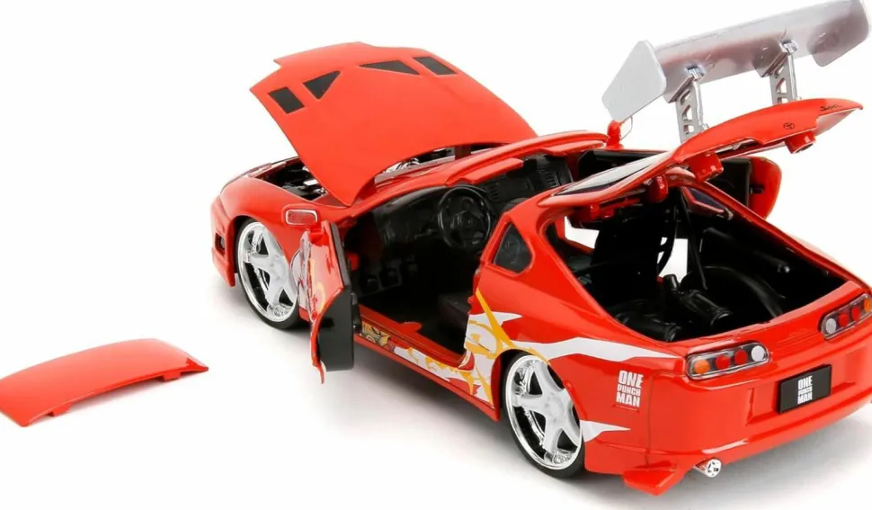 One Punch Man - Saitama & 1995 Toyota Supra 1/24th Scale Die-Cast Vehicle Replica