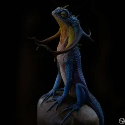 Origin - Crown Lizard 9” Statue by David Zhou