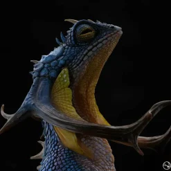 Origin - Crown Lizard 9” Statue by David Zhou