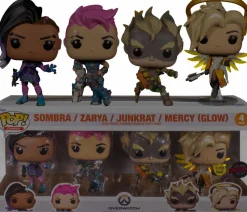 Overwatch - Sombra, Zarya , Junkrat & Mercy Glow in the Dark Pop! Vinyl Figure 4-Pack