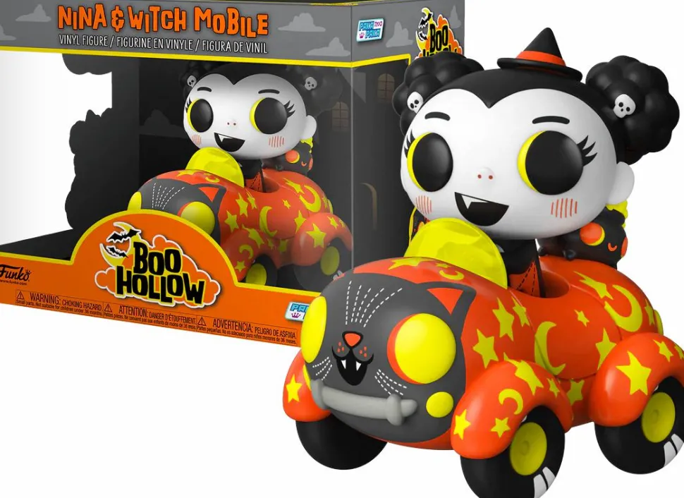 Paka Paka: Boo Hollow - Nina with Witch Mobile Vinyl Ride Figure