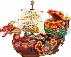 Pantasy - Chinese New Year Dragon Boat Building Block Construction Set (2154 Pieces)