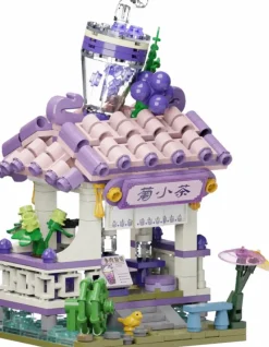 Pantasy - Classical Grape Juice Shop Food Street Series Building Block Construction Set (337 Pieces)