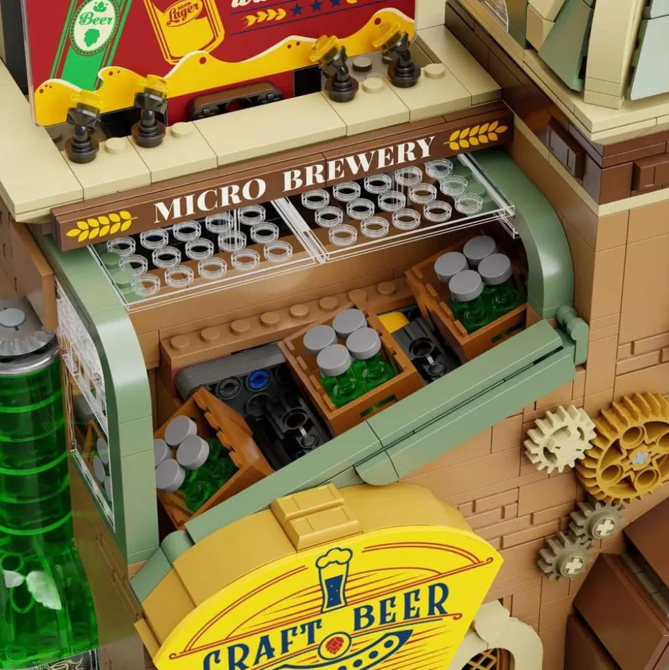 Pantasy - Craft Brewery Retro Series Building Block Construction Set (3445 Pieces)