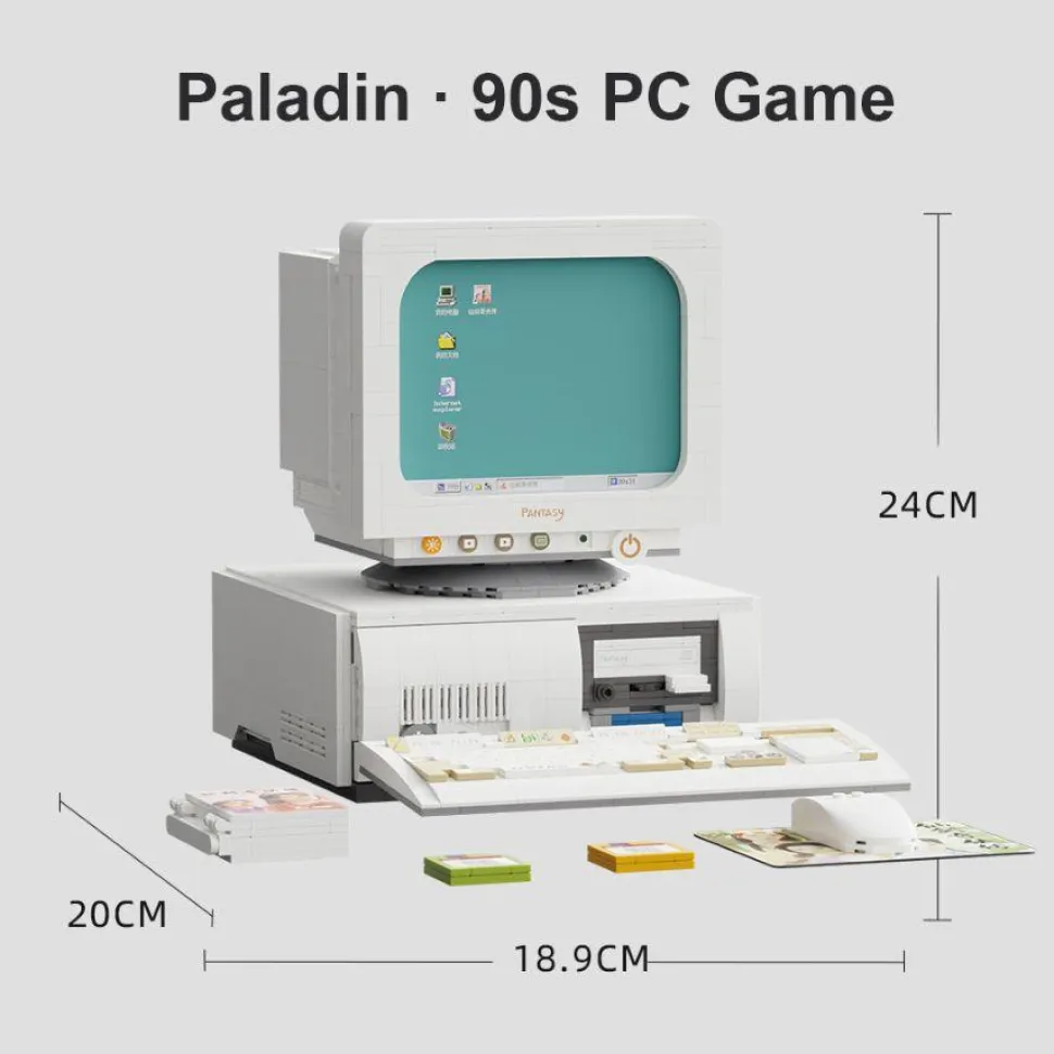 Pantasy - Paladin 90s PC Game Retro Collection Building Block Construction Set (1946 Pieces)
