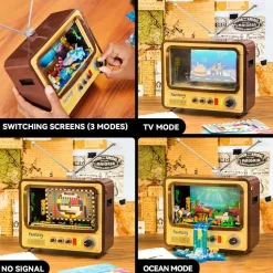 Pantasy - Retro 1960s Television Retro Collection Building Block Construction Set (1208 Pieces)