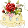 Pantasy - Rose Cart Flower Series Building Block Construction Set (264 Pieces)