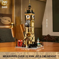 Pantasy - Steampunk Bell Tower Joyride Series Building Block Construction Set (2424 Pieces)