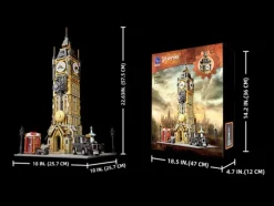 Pantasy - Steampunk Bell Tower Joyride Series Building Block Construction Set (2424 Pieces)