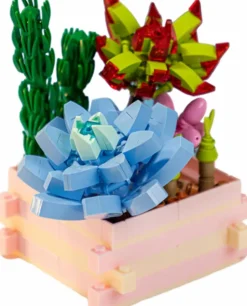 Pantasy - Succulent Garden: Something Blue Building Block Construction Set (434 Pieces)