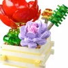 Pantasy - Succulent Garden: Scarlet Whisper Building Block Construction Set (284 Pieces)