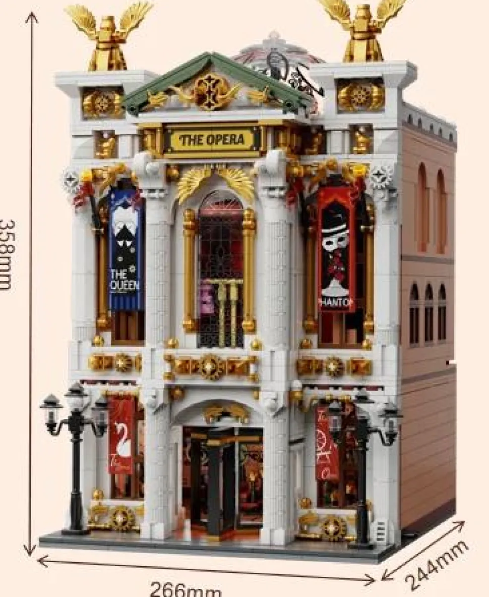 Pantasy - The Opera Retro Series Building Block Construction Set (3700 Pieces)