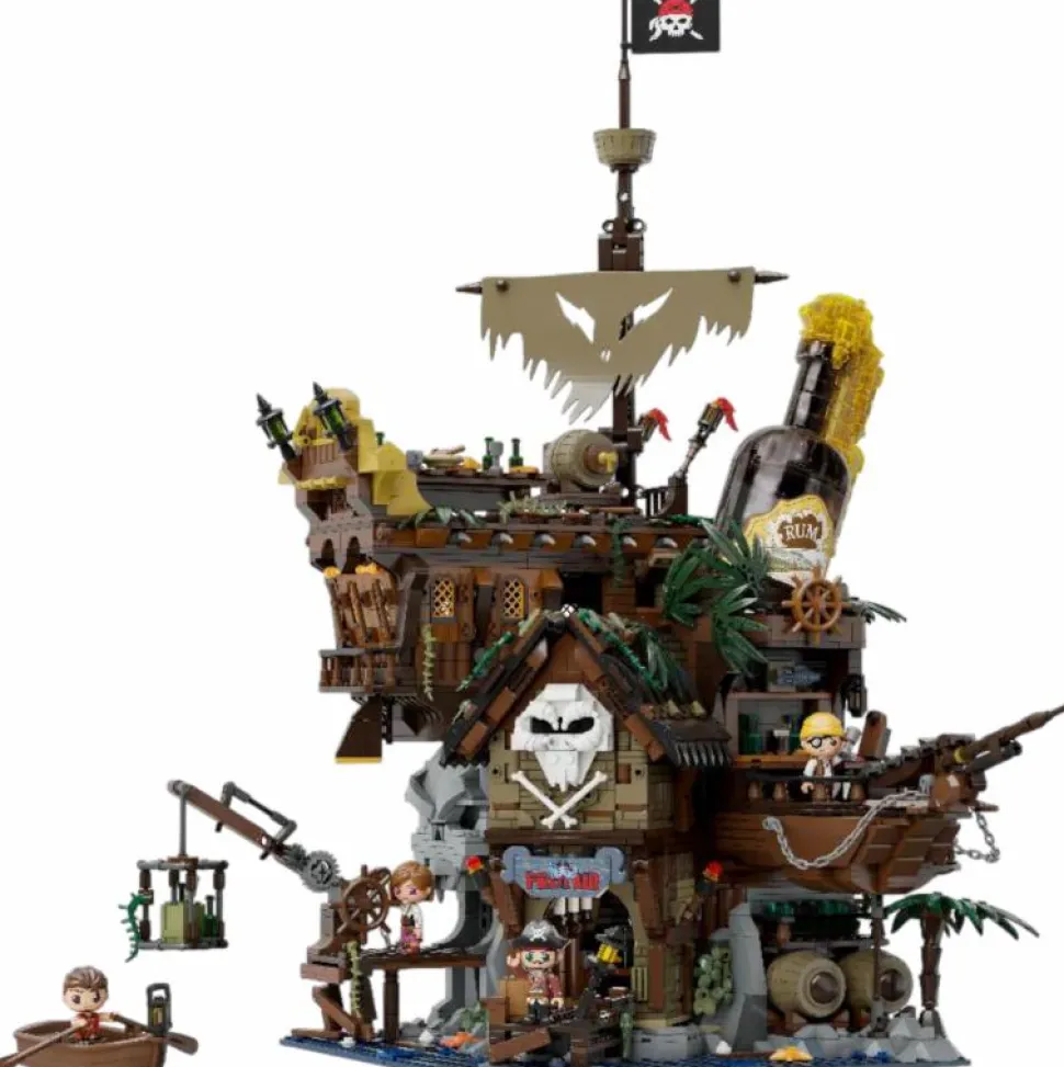 Pantasy - The Pirate's Pub Retro Series Building Block Construction Set (2858 Pieces)