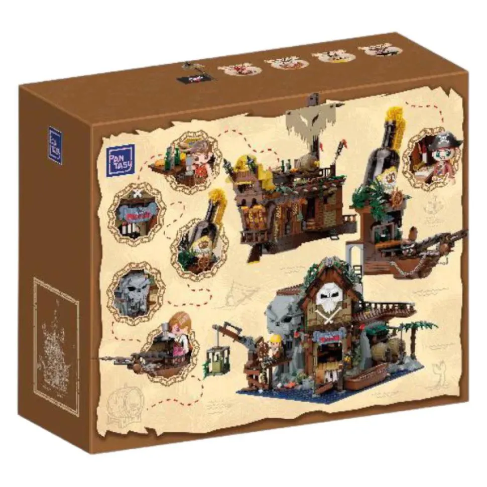 Pantasy - The Pirate's Pub Retro Series Building Block Construction Set (2858 Pieces)