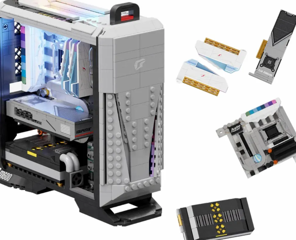 Pantasy - X IGAME Gaming Desktop Retro Collection Building Block Construction Set (1634 Pieces)