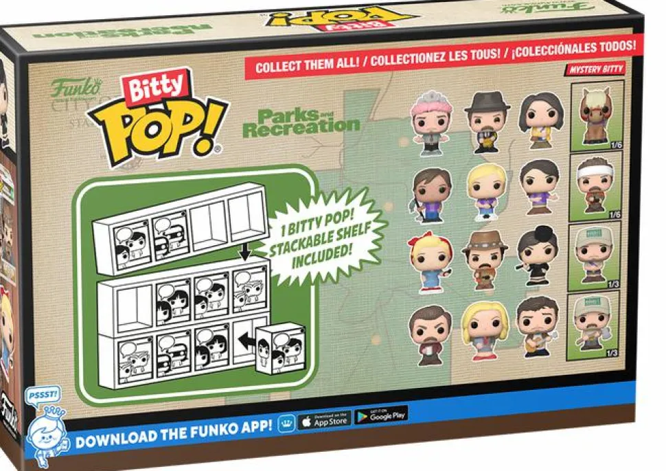 Parks & Recreation - Andy, Duke, April & Mystery Bitty Pop! Vinyl Figure 4-Pack