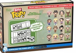 Parks & Recreation - Ron Swanson, Leslie Knope, Andy Dwyer & Mystery Bitty Pop! Vinyl Figure 4-Pack
