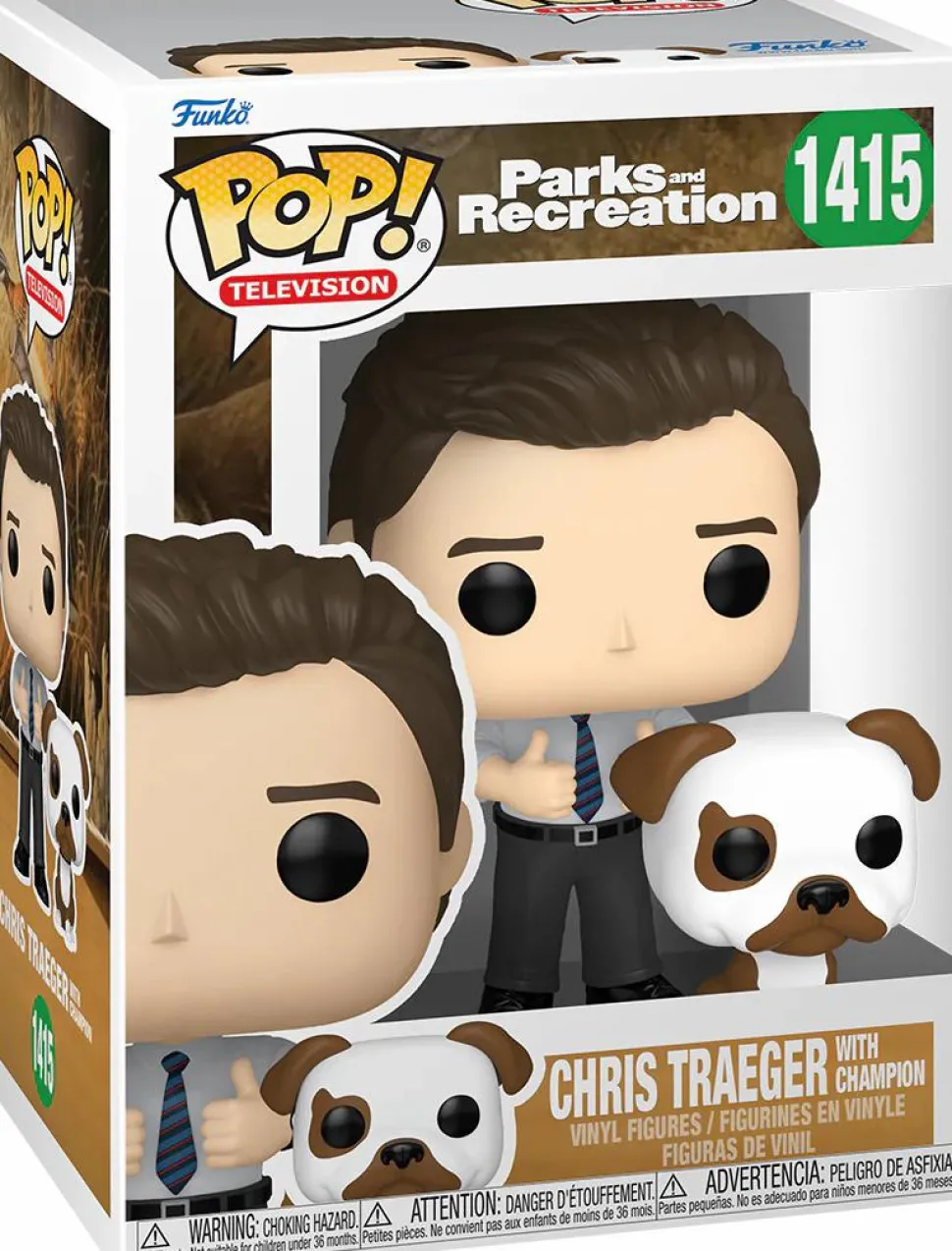 Parks and Recreation - Chris Traeger with Champion 15th Anniversary Pop! Vinyl Figure