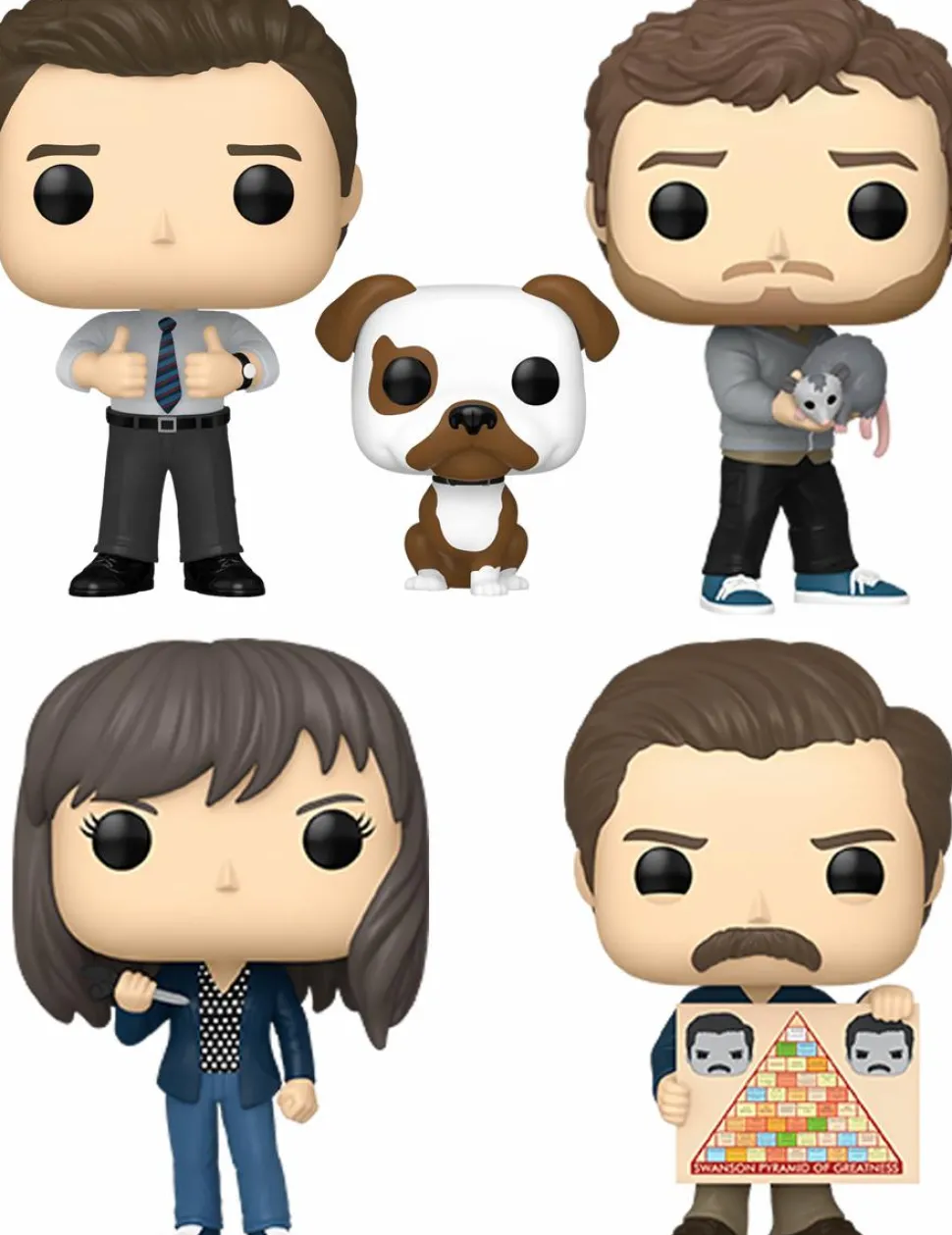 Parks and Recreation - Flu Season 15th Anniversary Pop! Vinyl Bundle (Set of 4)
