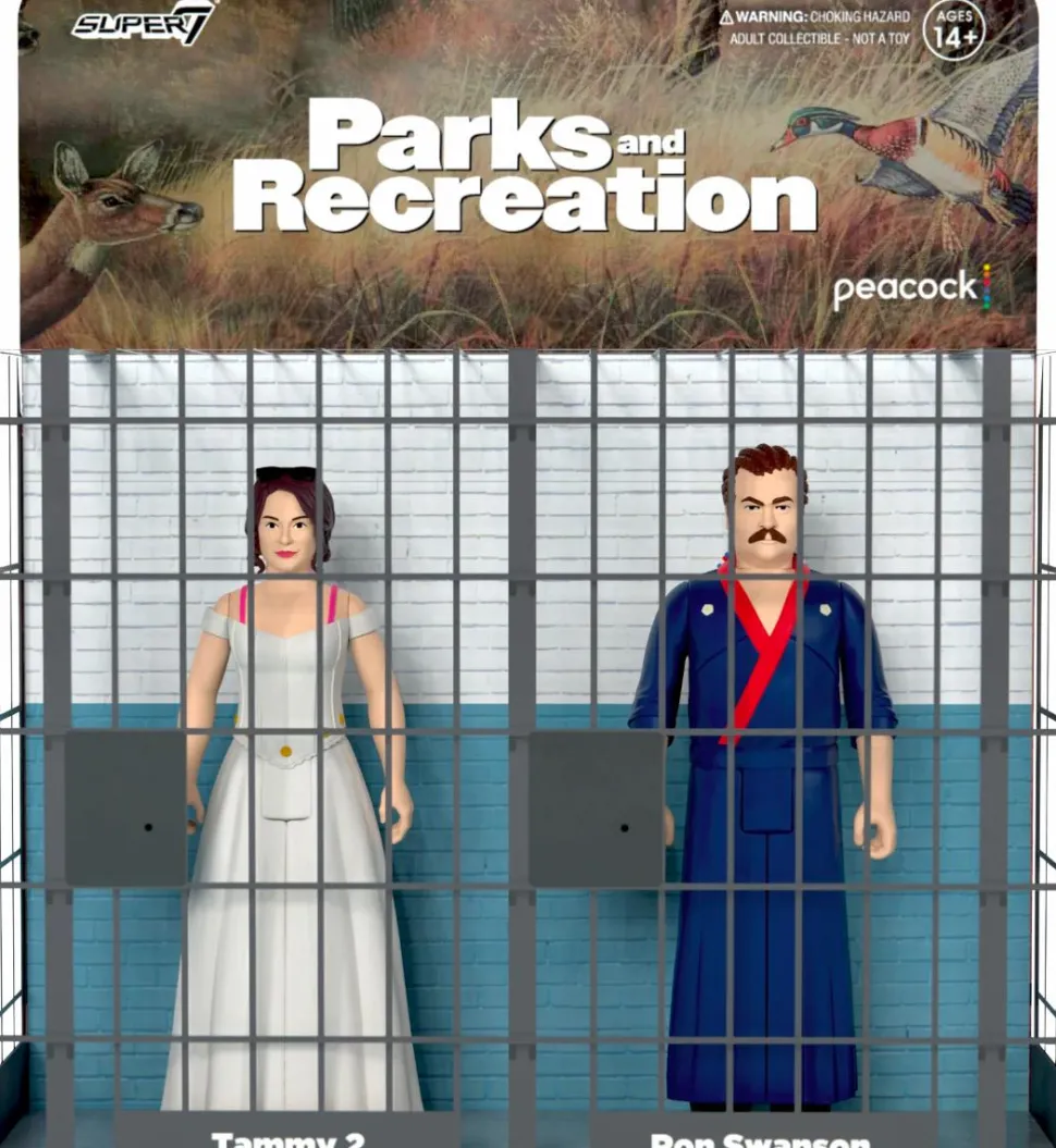 Parks and Recreation - Ron Swanson & Tammy 2 Wedding Night ReAction 3.75” Action Figure 2-Pack