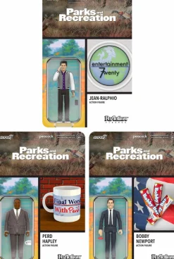 Parks and Recreation - Wave 3 ReAction 3.75" Action Figure Bundle (Set of 3)