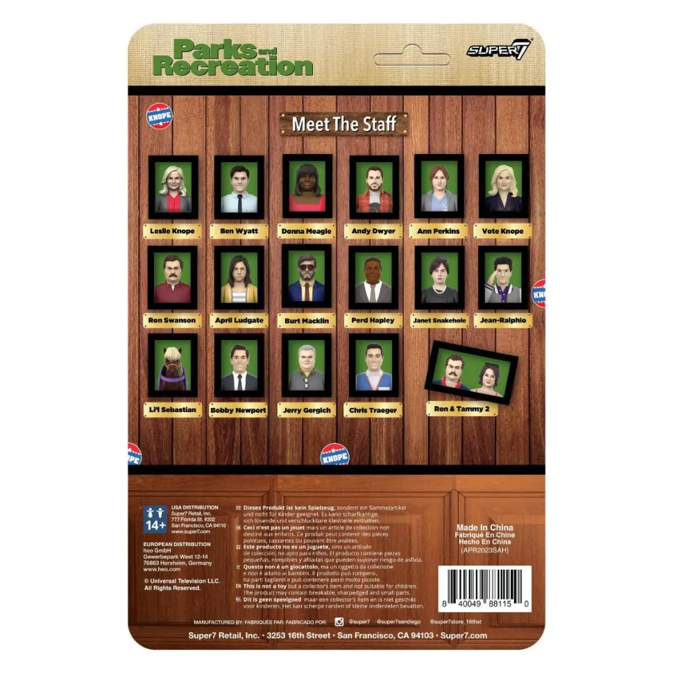 Parks and Recreation - Wave 3 ReAction 3.75" Action Figure Bundle (Set of 3)
