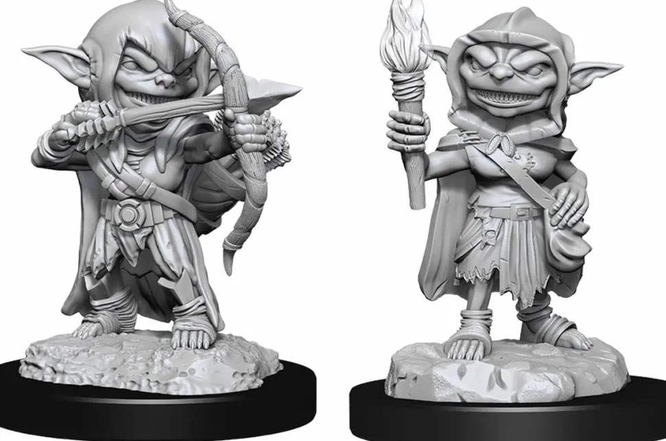 Pathfinder Battles - Female Goblin Rogue Deep Cuts Unpainted Miniature Figure 2-Pack
