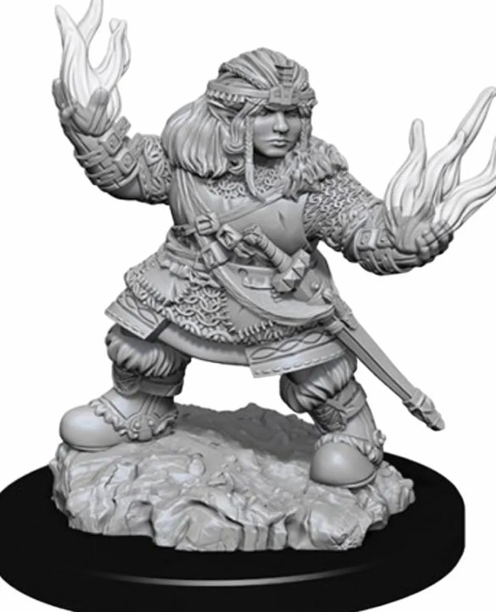 Pathfinder Battles - Female Dwarf Summoner Deep Cuts Unpainted Miniature Figure 2-Pack