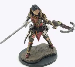 Pathfinder Battles - Female Half-Elf Swashbuckler Premium Pre-Painted Miniature Figure