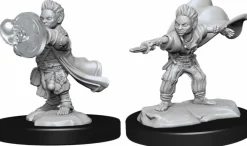 Pathfinder Battles - Male Halfling Wizard Deep Cuts Unpainted Miniature Figure 2-Pack